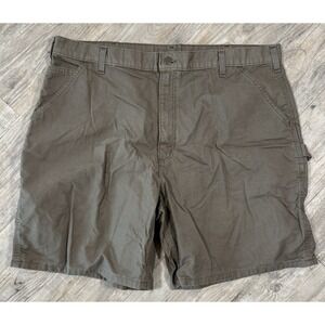 Vintage Y2K Carhartt Canvas Carpenter Work Shorts B144 LBR Men's 42x7.5 Workwear